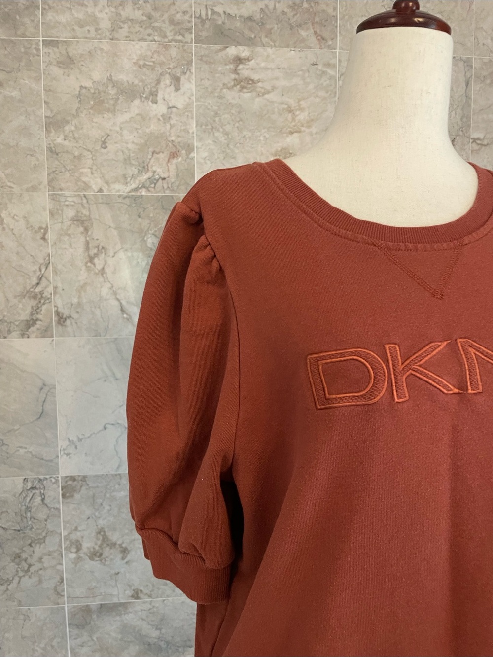 DKNY Puff Short Sleeve Top - Picture 3 of 8